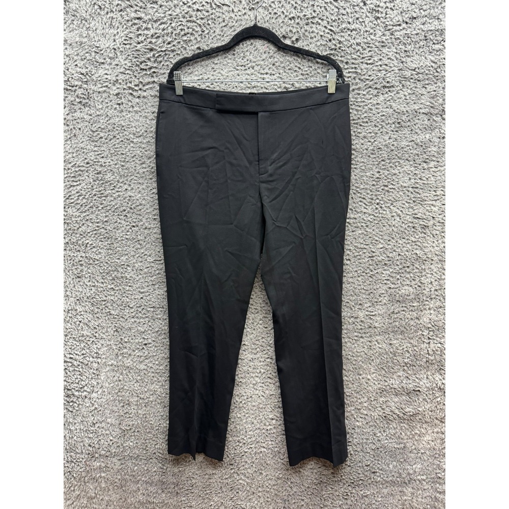 Ralph Lauren Black Label Wool Blend Slim Fit Dress Pants Black Womens Size‎ 12